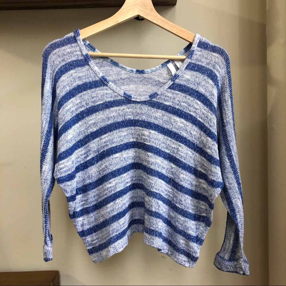 C&C California Stripe Cropped Sweater